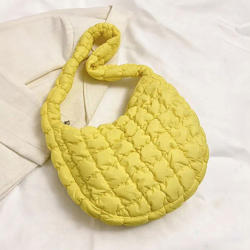 Quilted Puffer Tote Shoulder Bag